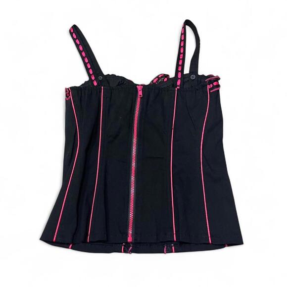 Tripp NYC Women's Black and Multi Corset - Picture 2 of 5